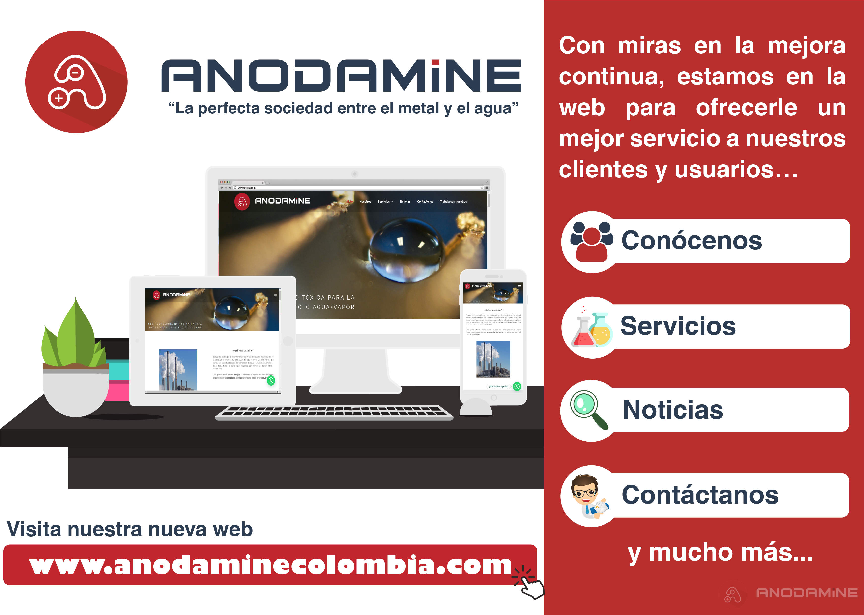 Anodamine Colombia lanza su nueva página